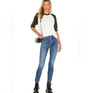 MOTHER Women’s Stunner Ankle Frayed Jeans Size: 29